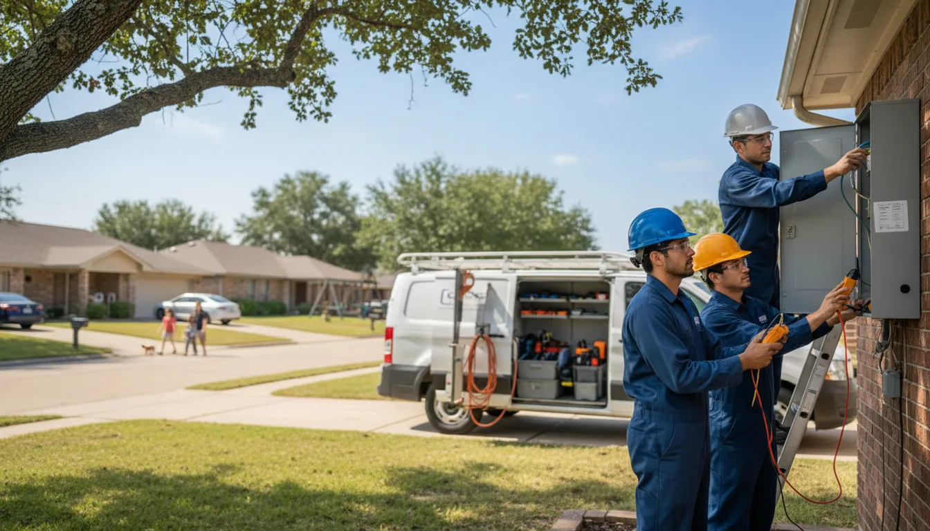 Certified electrician providing emergency electrical services in Richards, MO